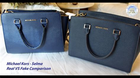 Real vs fake Michael Kors Selma handbag review. How to spot fake 